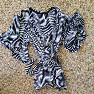 Free People Wrap top, size small